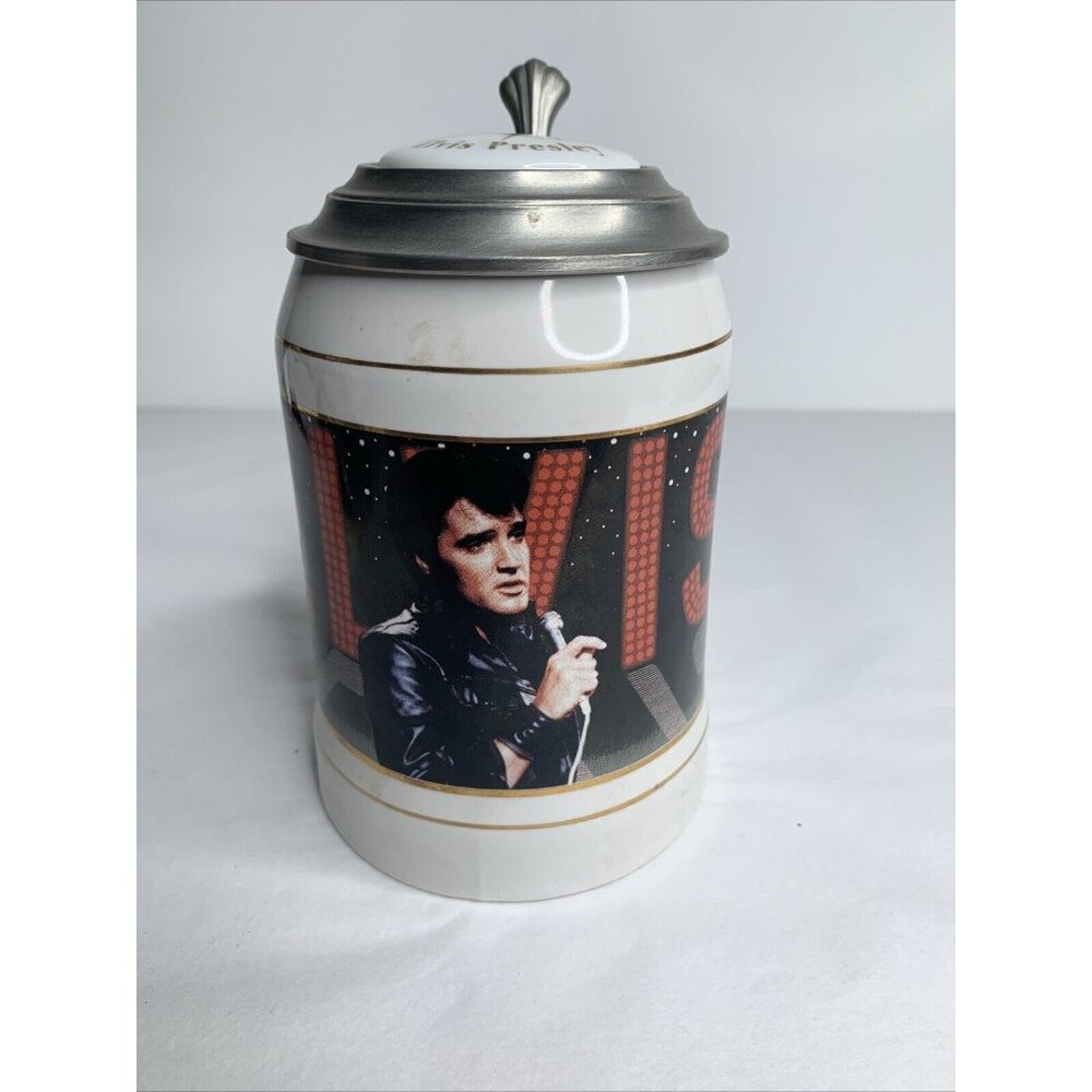 Elvis Presley Life of Still The King 1968 COME BACK SPECIAL Beer Stein 1992 Numb